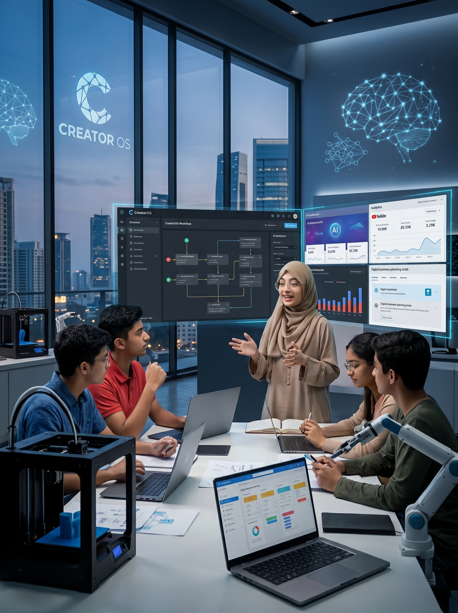 AI Trainer in action — CreatorOS classroom